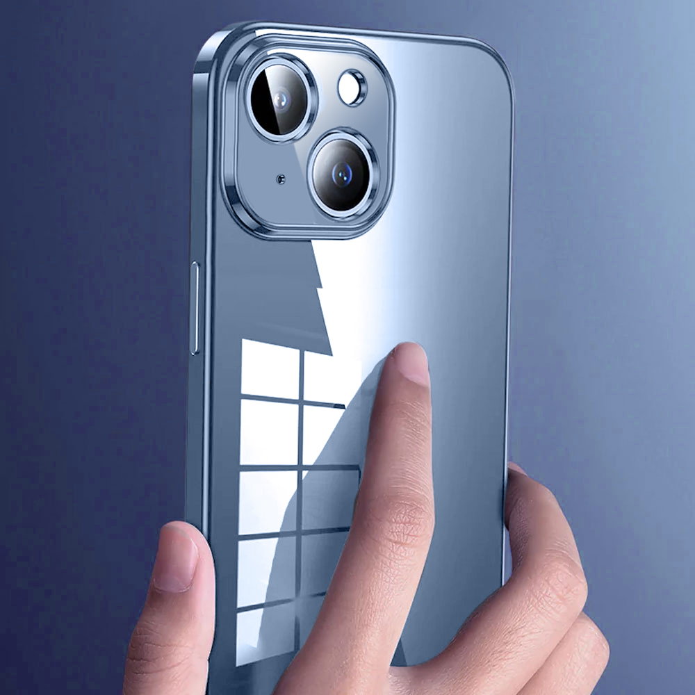 Etui do iPhone 14 Plus Limited Edition przeźroczyste Sulada oryginal, niebieskie