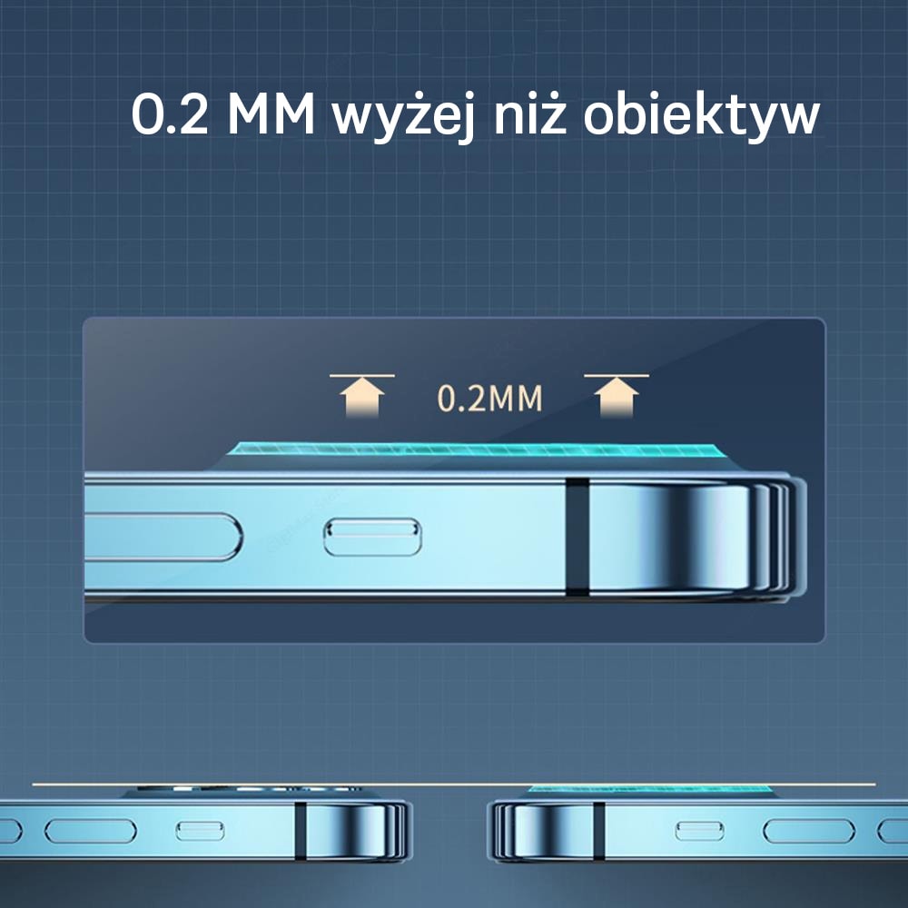 iPhone 13 Pro Max pełne szkło hartowane z pierścieniem na cały aparat, kamerę
