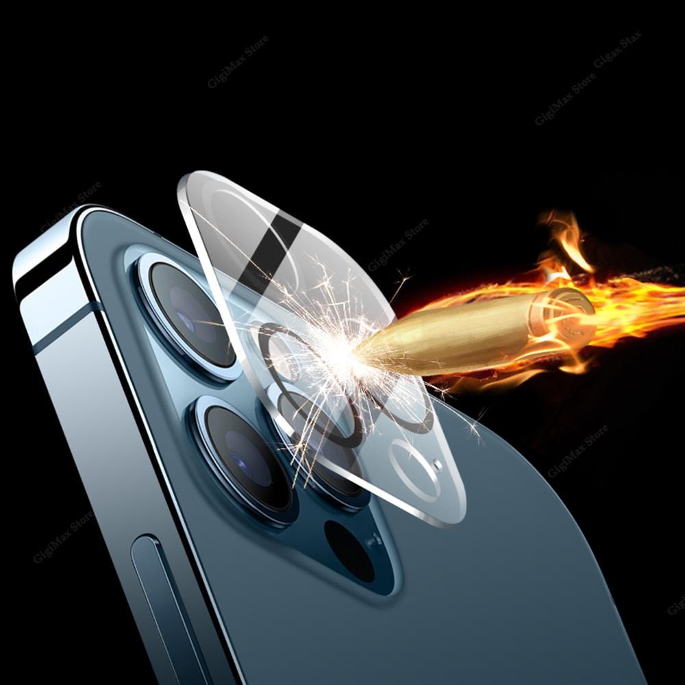 iPhone 13 Pro Max pełne szkło hartowane z pierścieniem na cały aparat, kamerę