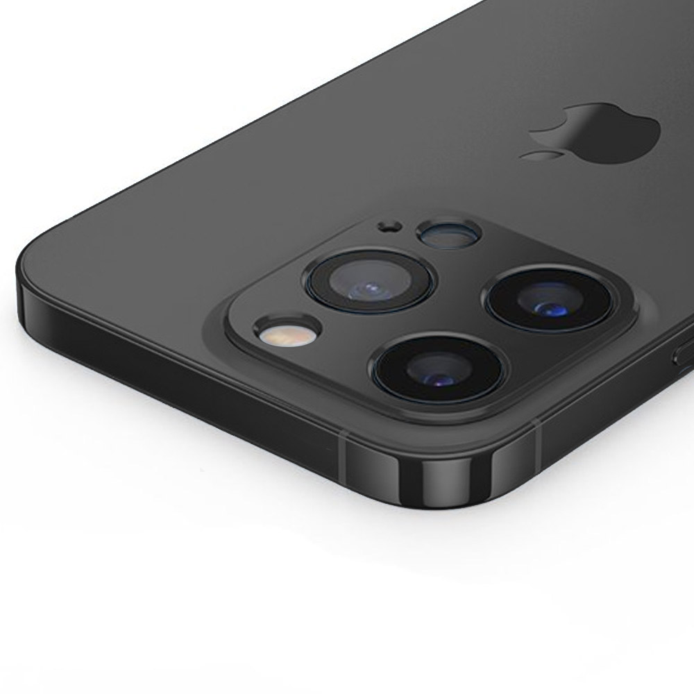 iPhone 13 Pro Max metalowa osłona na cały aparat, czarna