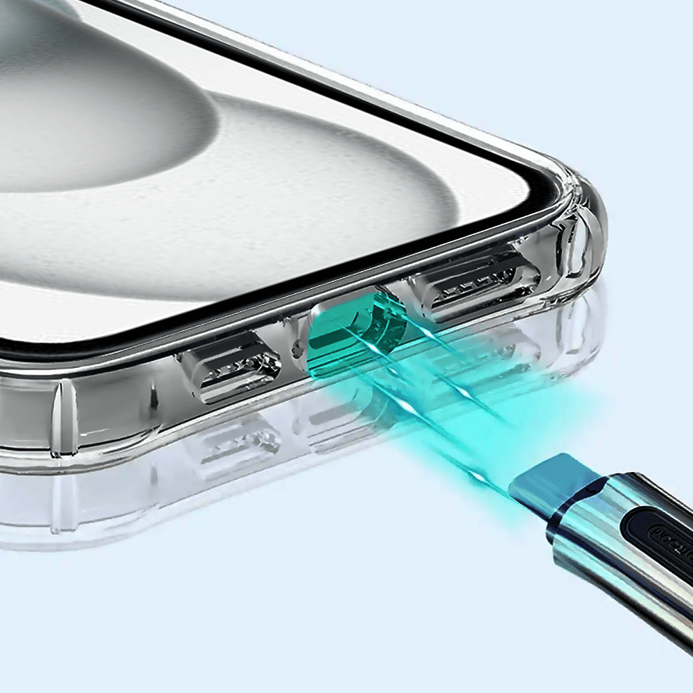 Etui do iPhone 15 Plus Clear Case, twardy tył z MagSafe, przeźroczyste