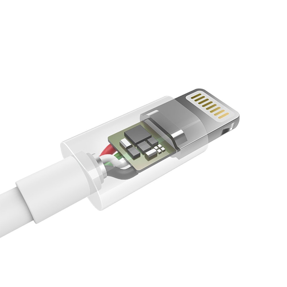 Kabel MFI USB – Lightning, do iPhone, certyfikowany, 1.8 metra, biały