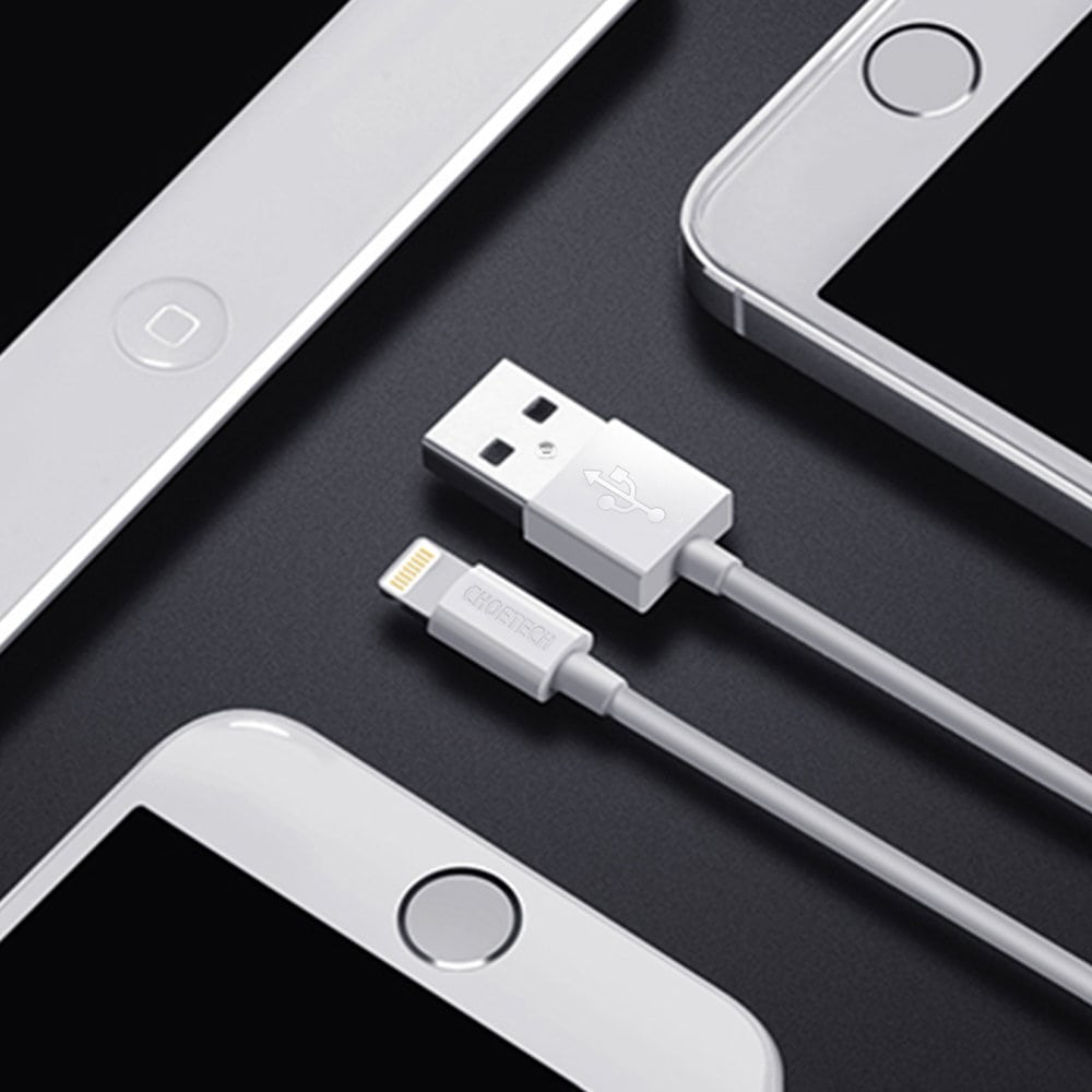 Kabel MFI USB – Lightning, do iPhone, certyfikowany, 1.8 metra, biały