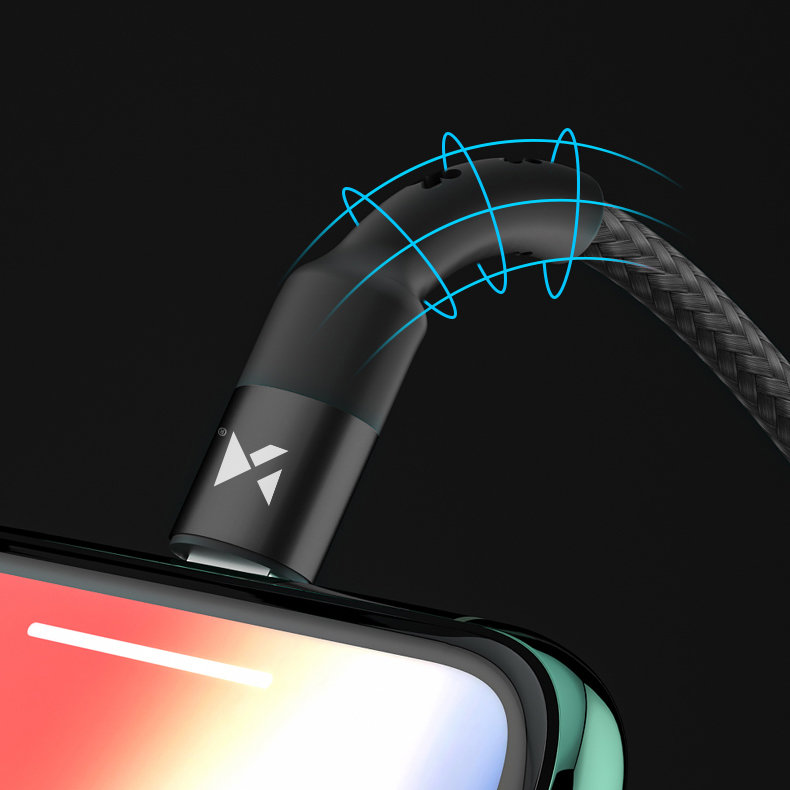 Kabel USB Typ C – Lightning, szybkie ładowanie PD20W QC, 1 metr, czarny