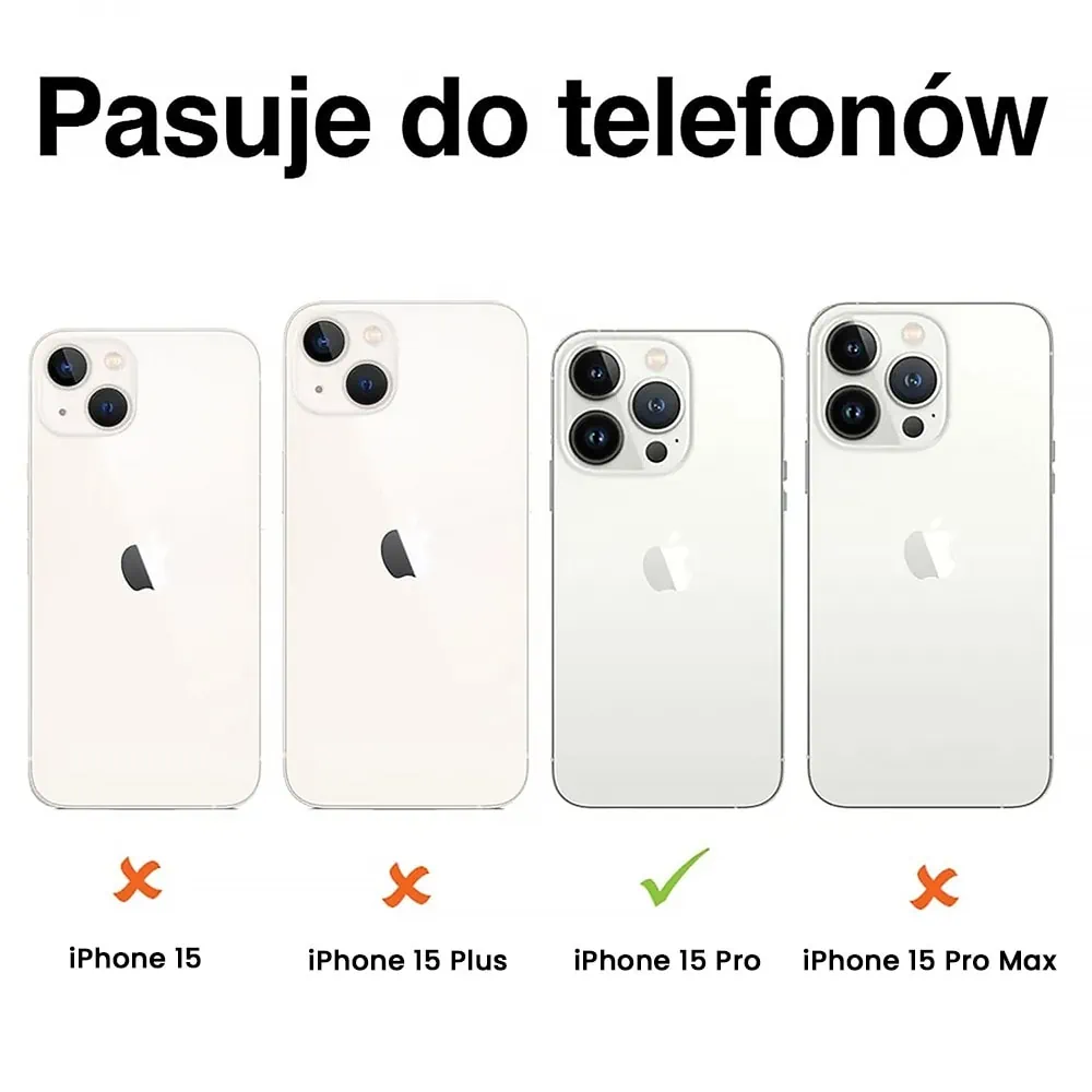 Etui do iPhone 15 Pro Camera Beam Magsafe, złote