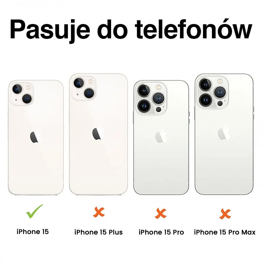 Etui do iPhone 15 Camera Beam Magsafe, czarne (OUTLET)