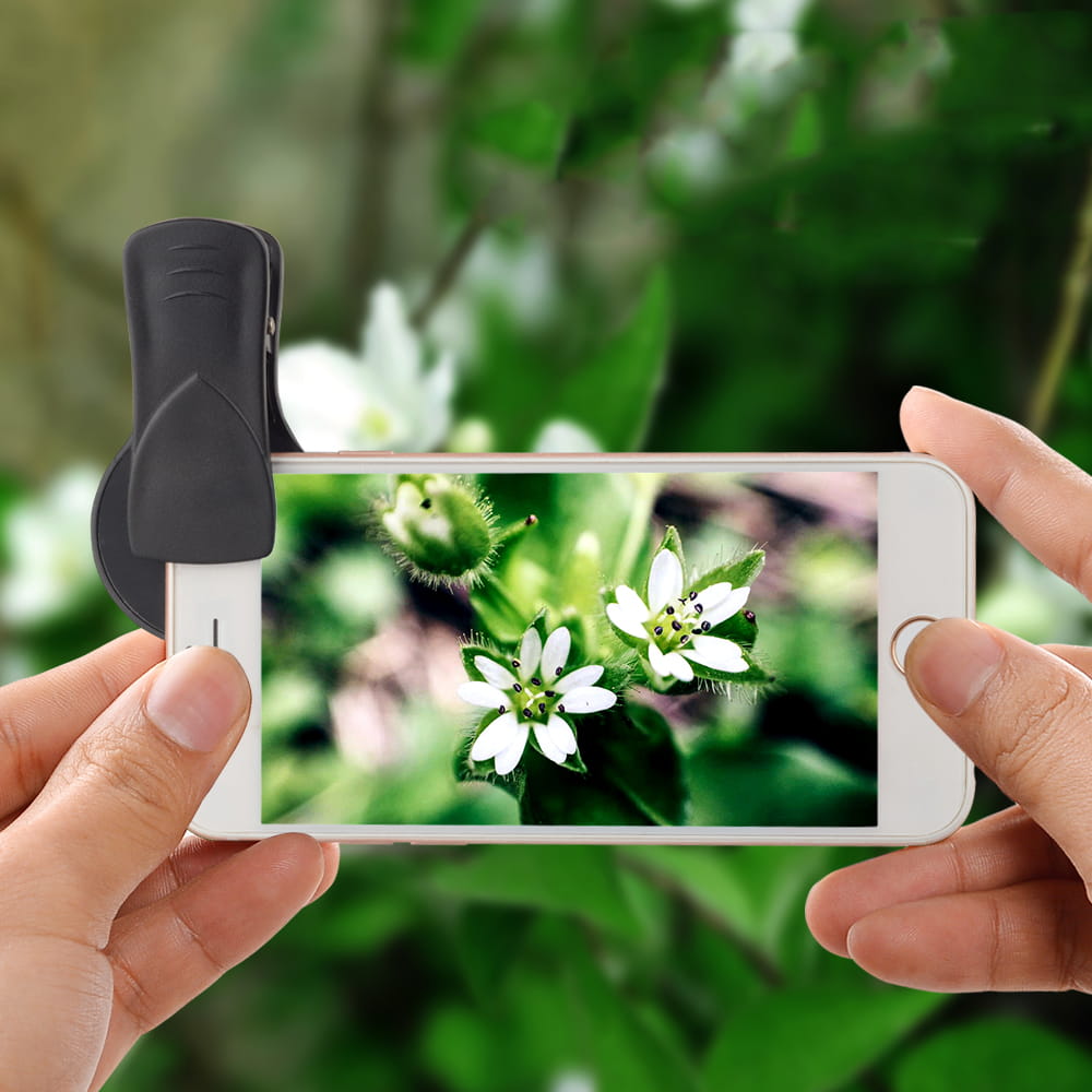 Uniwersalny obiektyw szerokokątny do telefonu 2w1 z klipsem, akrylowy