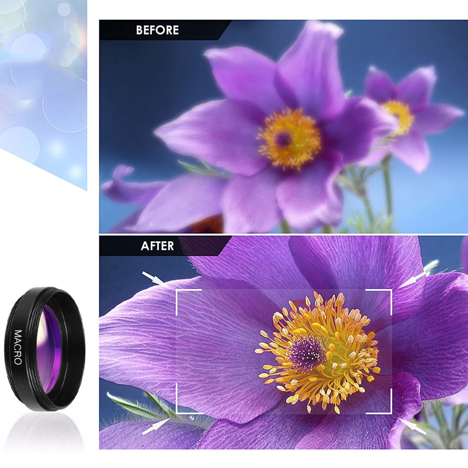 Uniwersalny obiektyw szerokokątny do telefonu 2w1 z klipsem, akrylowy