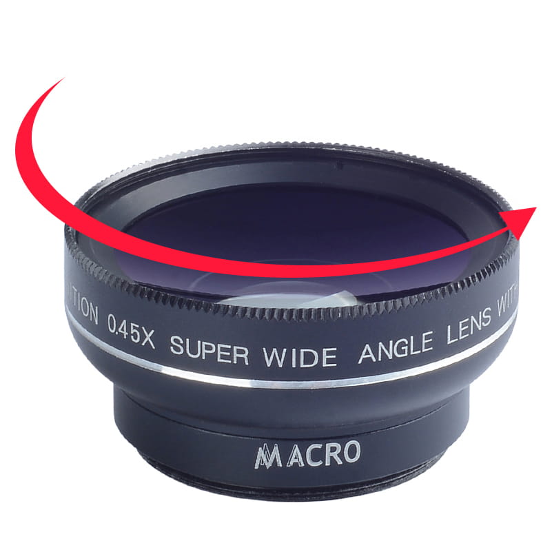 Uniwersalny obiektyw szerokokątny do telefonu 2w1 z klipsem, akrylowy