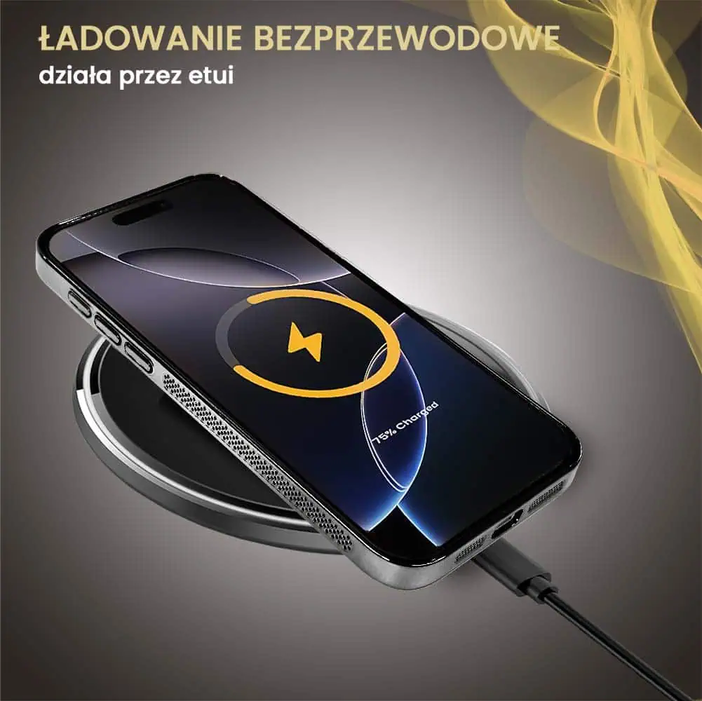 Etui do iPhone 16 Pro Max z Magsafe, cienkie, twarde, oddychające, z osłoną aparatu, czarne