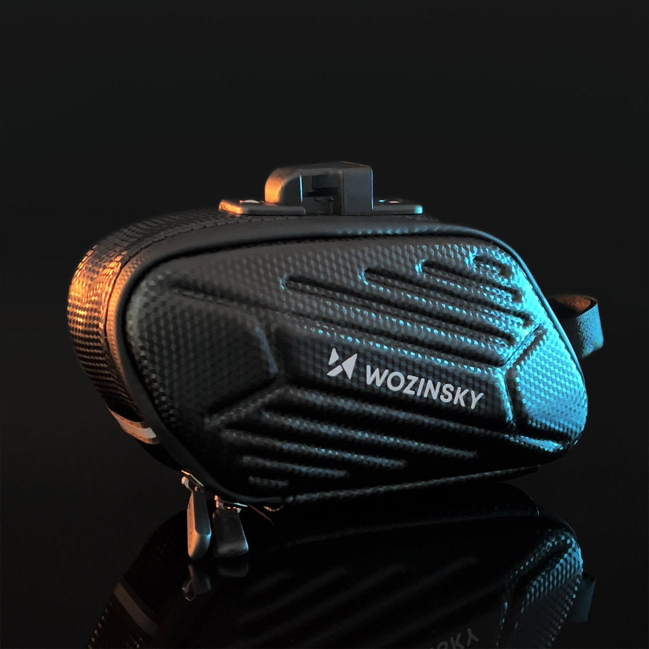 Torba rowerowa pod siodełko wodoodporna 1,5 l, czarna