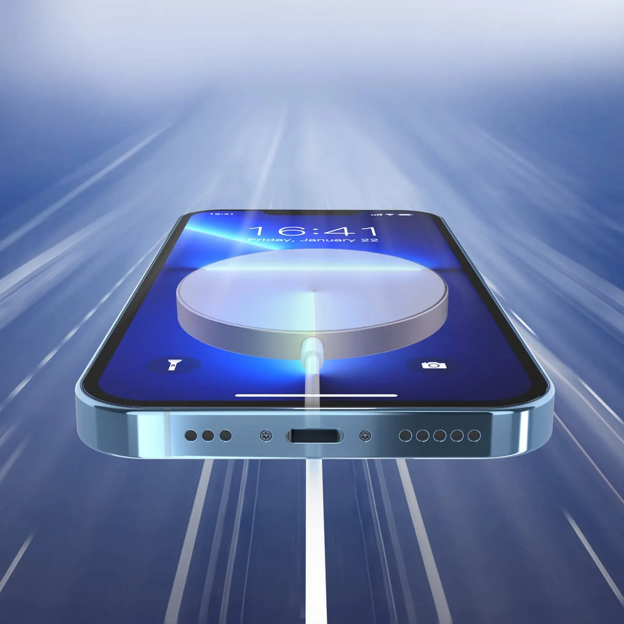 Bezprzewodowa ładowarka magnetyczna 15W MagSafe do iPhone 12/13/14/15/16, złota