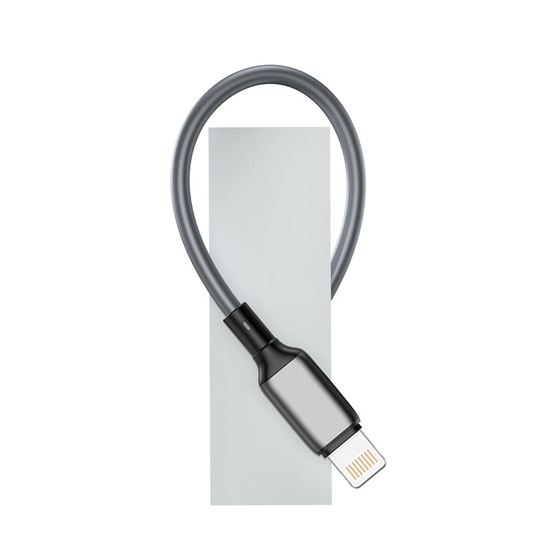 Kabel USB Typ C – Lightning, 65W PD bardzo szybkie ładowanie, 1 metr, szary