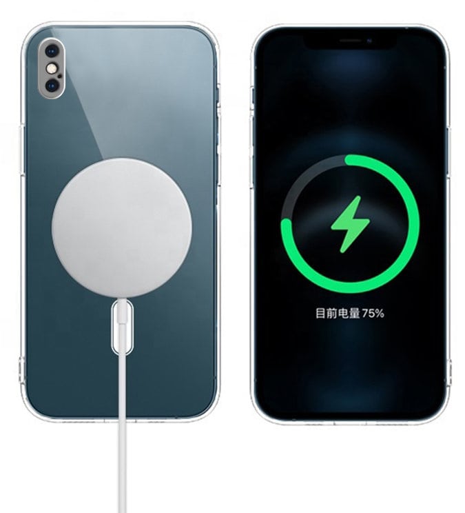 Etui do iPhone XS MAX MagSafe, osłona na aparat, przeźroczyste