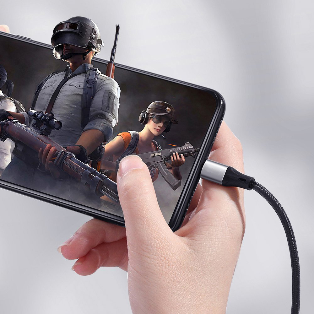 Kabel USB – Lightning, do iPhone SE/8/X/XR/XS/11/12/13/14 do szybkiego ładowania, 1.5 metra, czarny