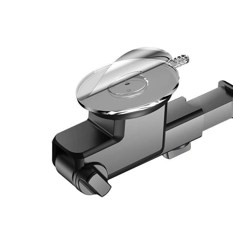 Uchwyt samochodowy na telefon z teleskopowym wysuwanym ramieniem na deskę rozdzielczą i szybę, czarny