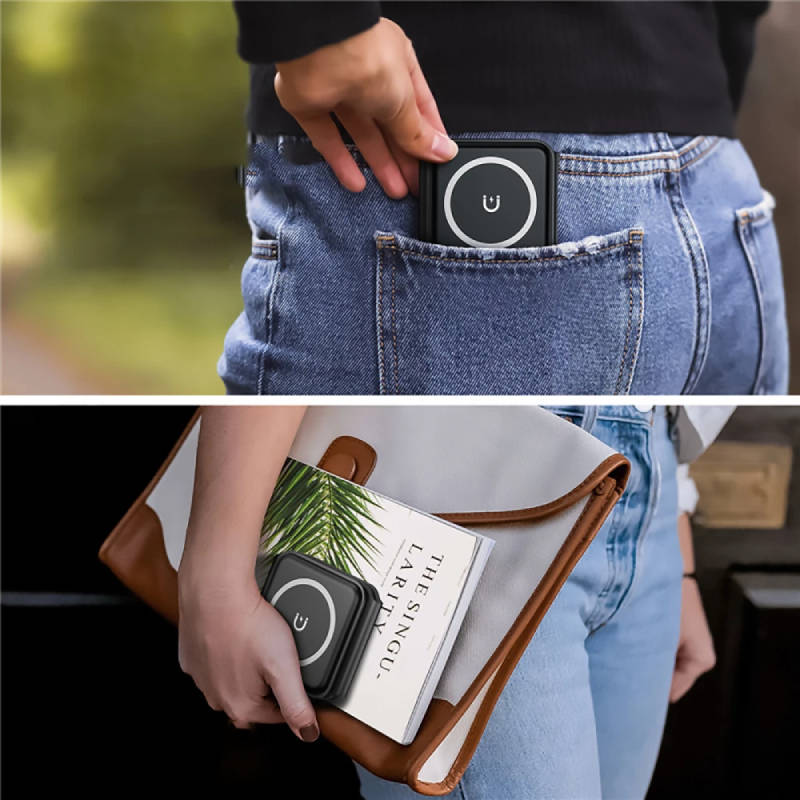 Ładowarka bezprzewodowa indukcyjna 3w1 – 15W iPhone, Apple Watch, AirPods, czarna