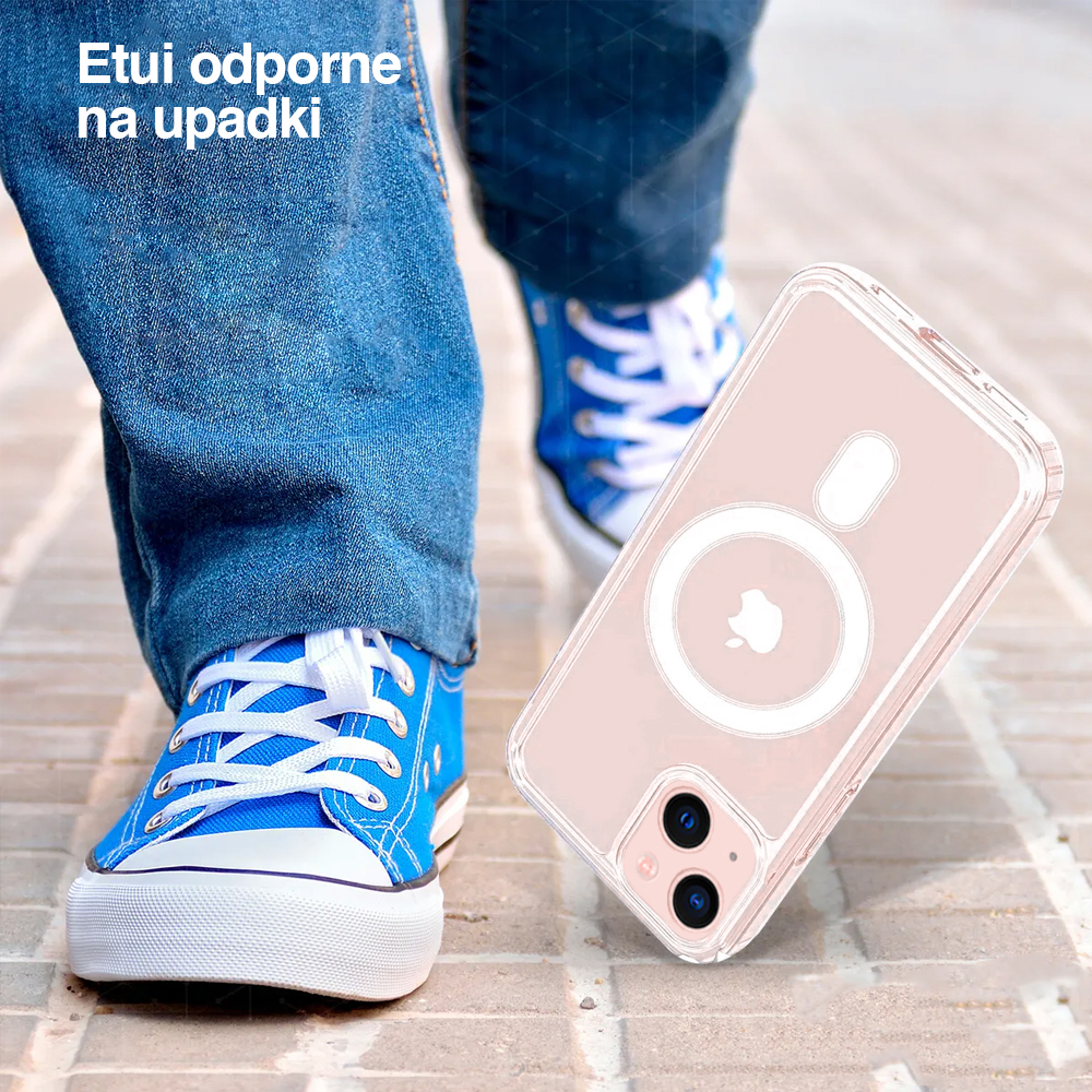 Etui do iPhone 13 Mini Clear Case przeźroczyste, twardy tył z MagSafe