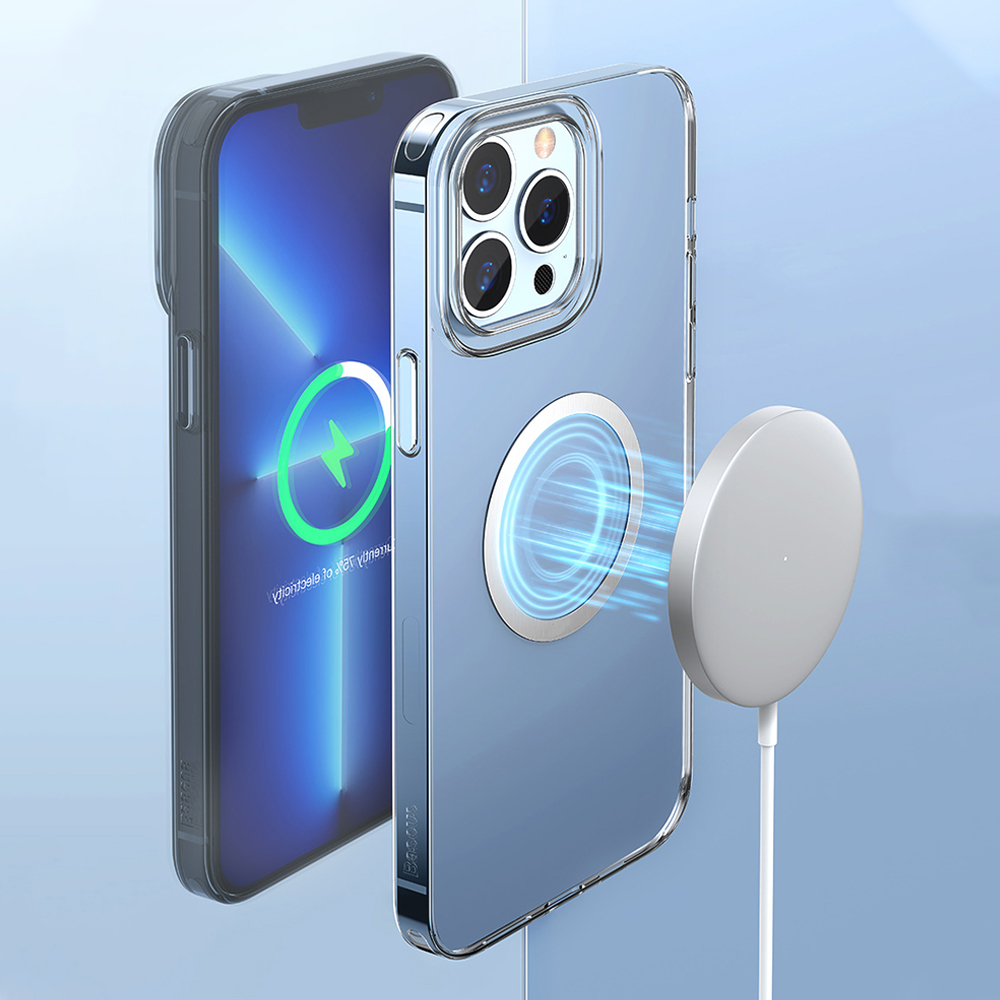 Adapter do Magsafe, metalowy pierścień ring do przyklejenia na etui, srebrny