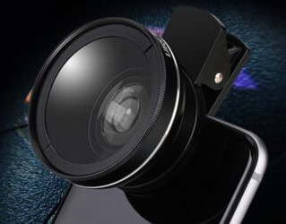 Uniwersalny obiektyw szerokokątny do telefonu 2w1 z klipsem, akrylowy