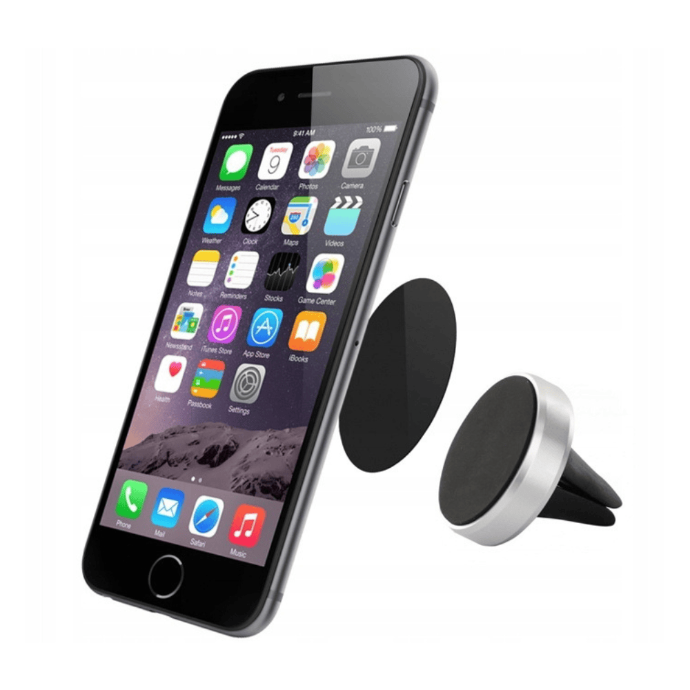 Uniwersalna metalowa płytka do uchwytów magnetycznych, srebrna