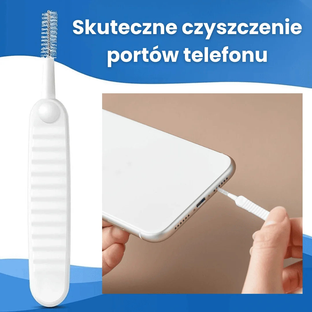 Zestaw szczoteczek do czyszczenia portów telefonu, 10 sztuk