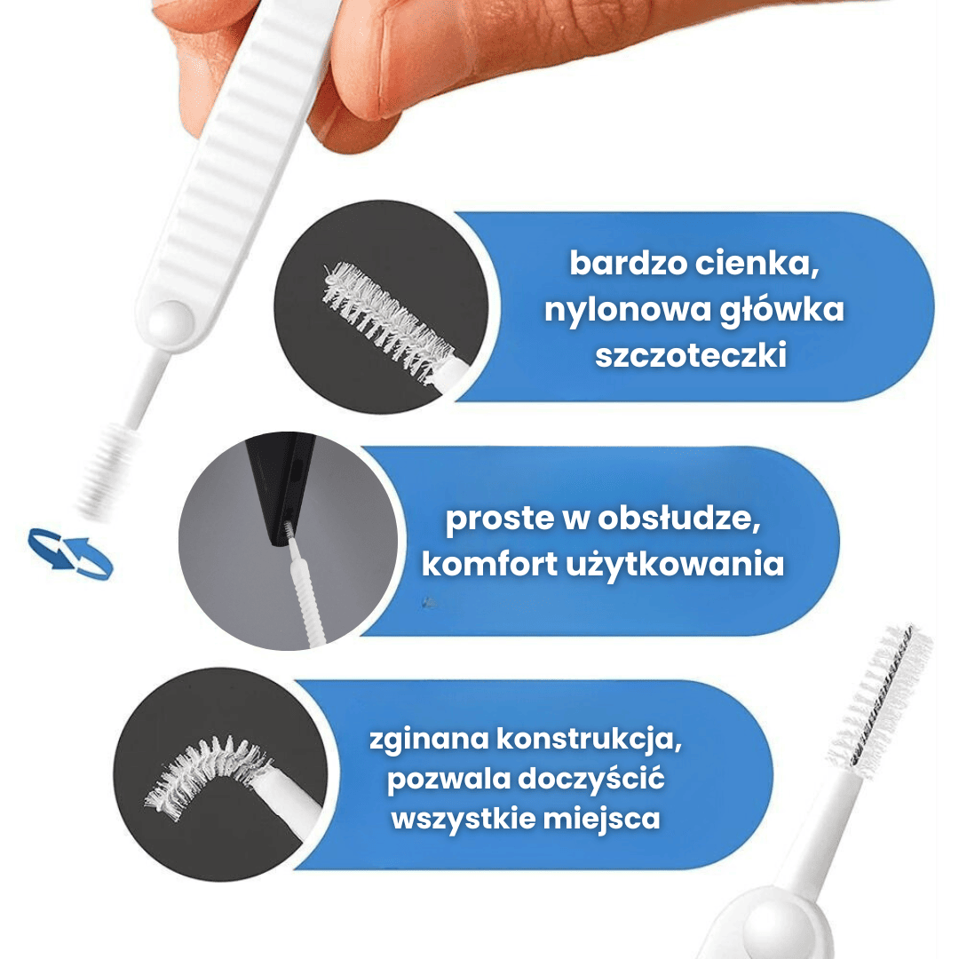 Zestaw szczoteczek do czyszczenia portów telefonu, 10 sztuk