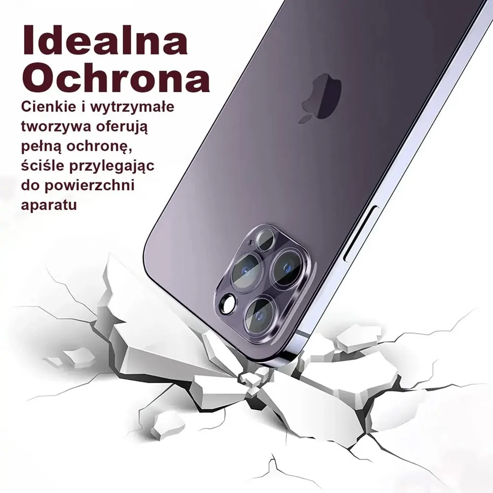 iPhone 15 Pro Max pełne szkło hartowane na cały aparat, kamerę