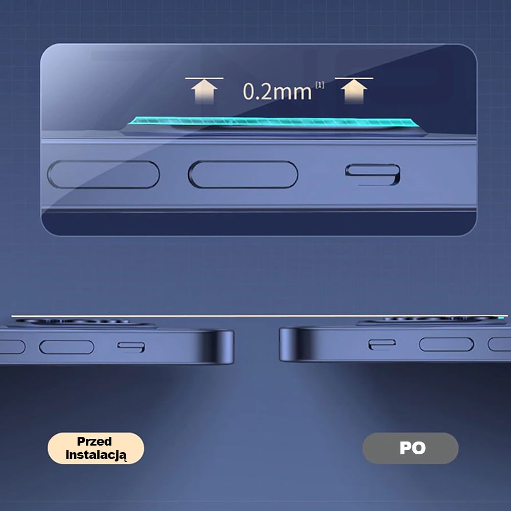 iPhone 12 Pro pełne szkło hartowane na cały aparat, kamerę