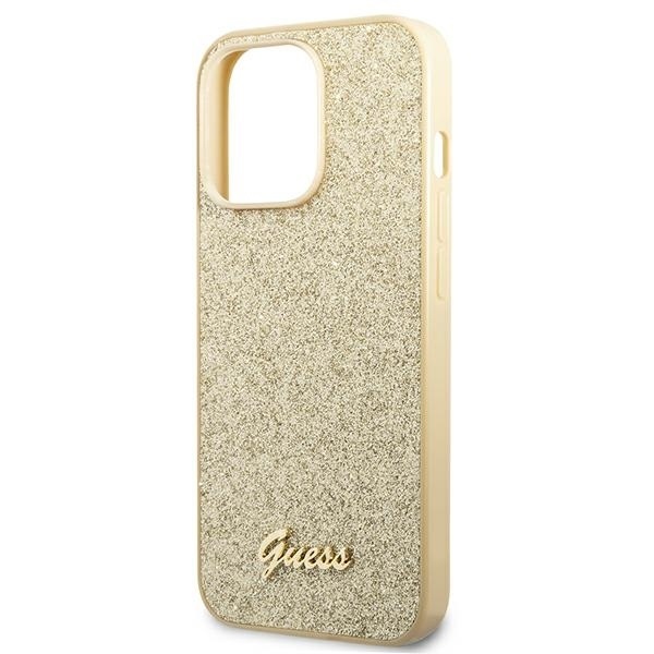 Etui do iPhone 14 Pro Max Guess Glitter luksusowe złote