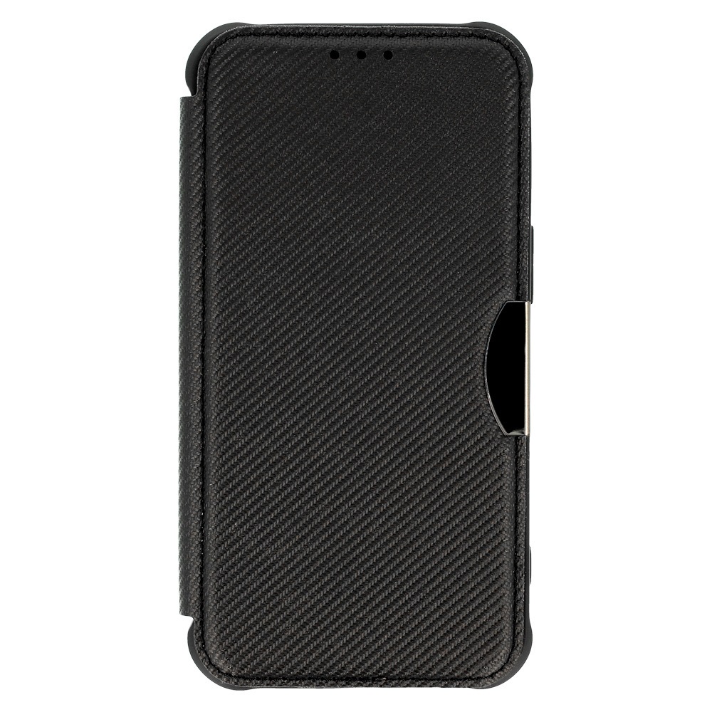 Etui do iPhone 14 Pro Carbon Book zamykane, książka, czarne
