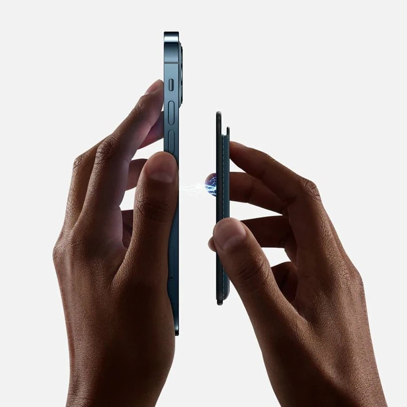 Portfel magnetyczny Leather Mag Wallet, eco skóra, czarny