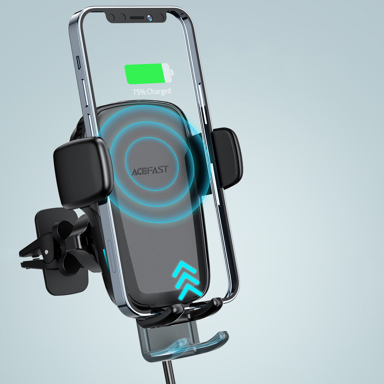 Uchwyt ładujący 3w1, szybkie 15W, automatyczne zamykanie, na szybkę, kokpit i do kratki