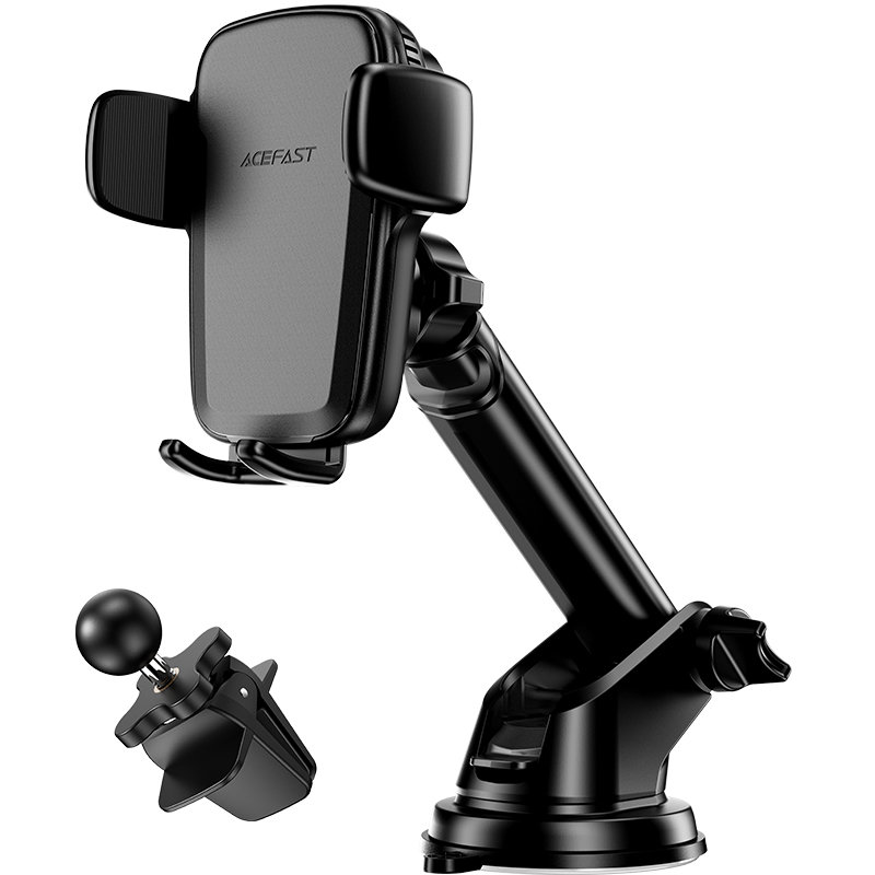 Uchwyt magnetyczny z ładowaniem bezprzewodowym 15W automatyczne zamykanie 3w1 na szybkę, kokpit i do kratki