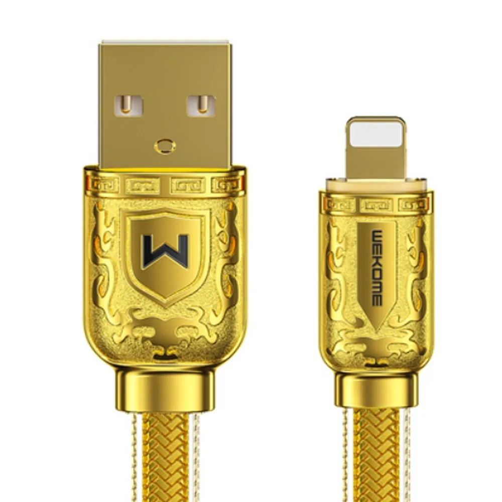 pol pl wk design sakin series kabel szybkiego ladowania transmisji danych usb lightning 6a 1m zloty wdc 161 88374 4
